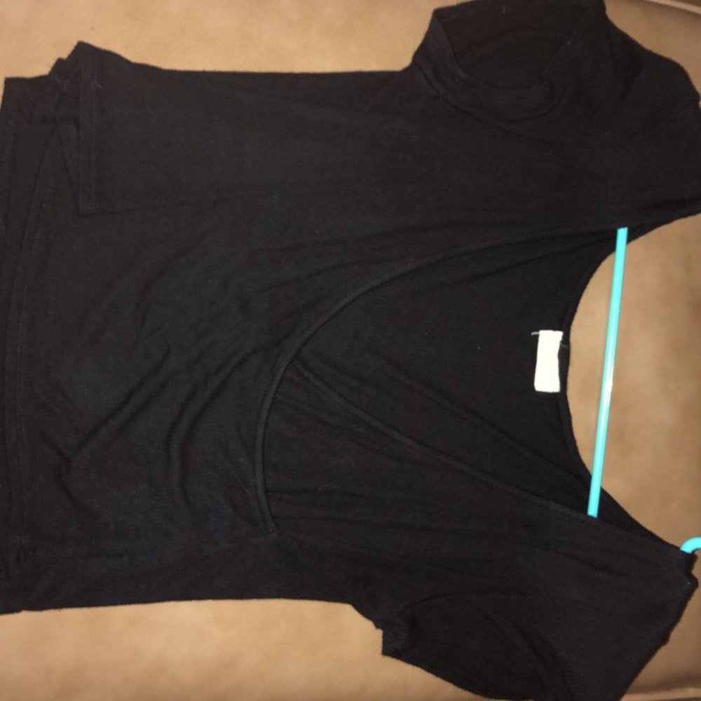 Black wrap top